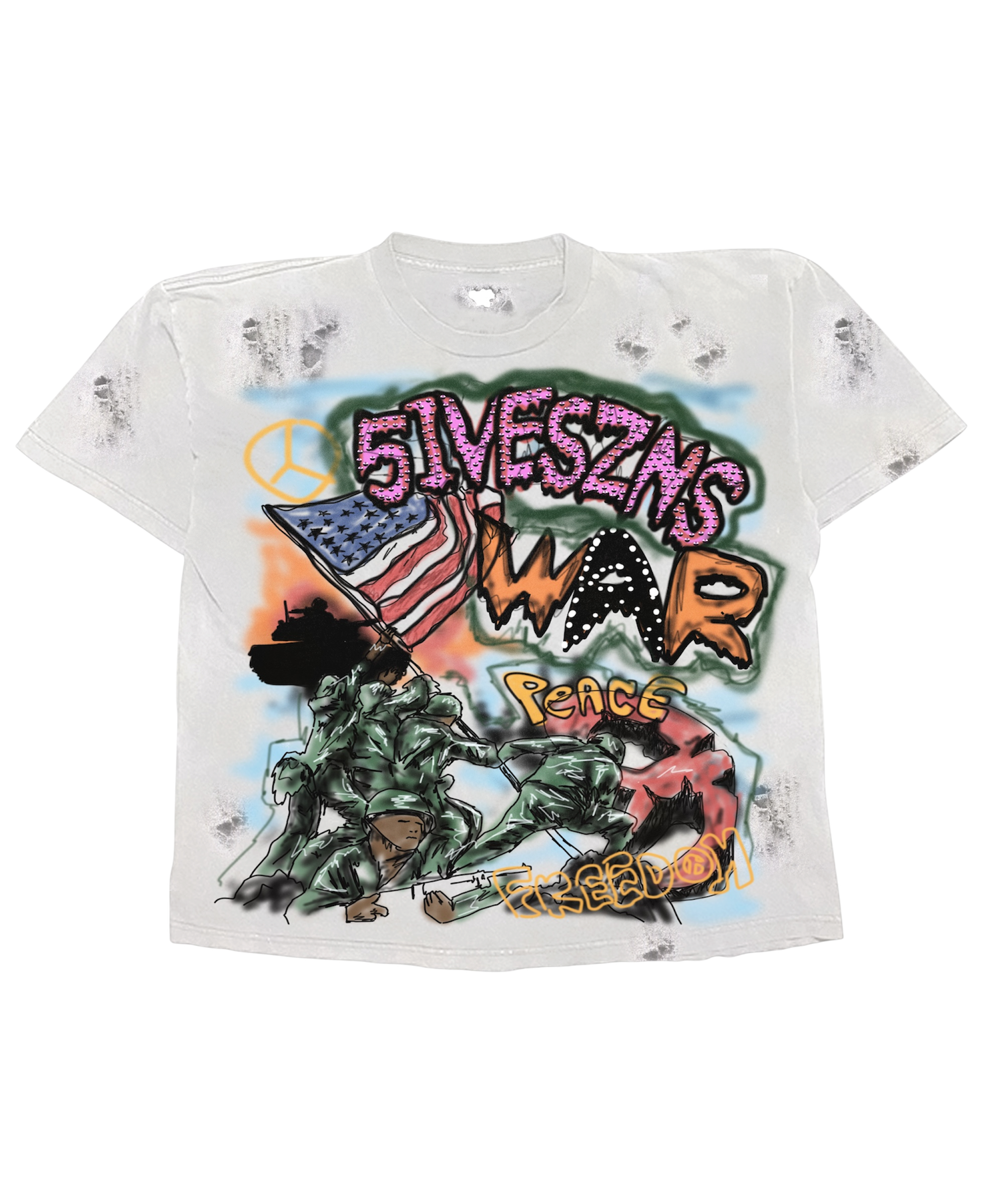 PEACE AND WAR TEE